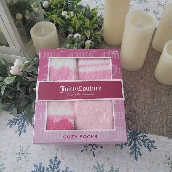 Juicy Couture Accessories - Juicy Couture set of four cozy socks, new